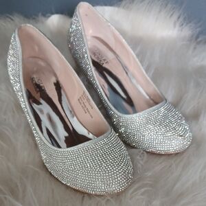 Badgley Mischka Kids Rhinstone Shoes